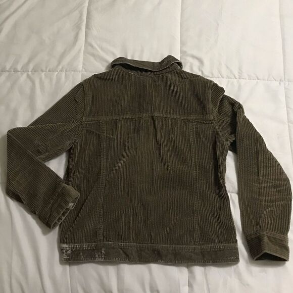 J. Jill Dark Green Corduroy Button Down Jacket - Picture 5 of 8